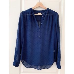 J.Crew Dotted Swiss Blouse, Size XS